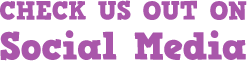 Check us out on social media